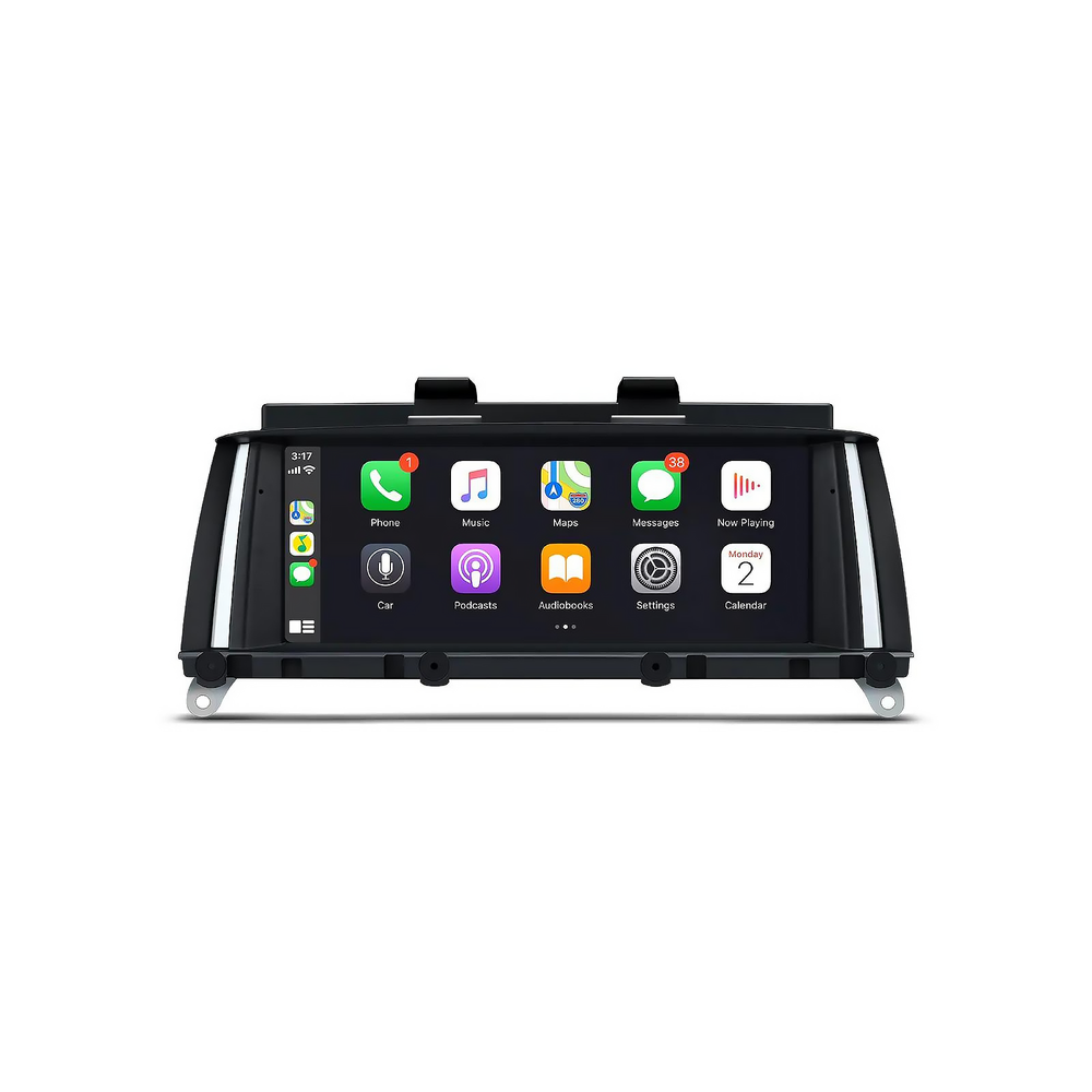Direct fit for BMW X3 & X4 F25/F26 (2012-2016 NBT), 8.8 Inch HD Android 12 Touchscreen display with built in Apple CarPlay & Android Auto