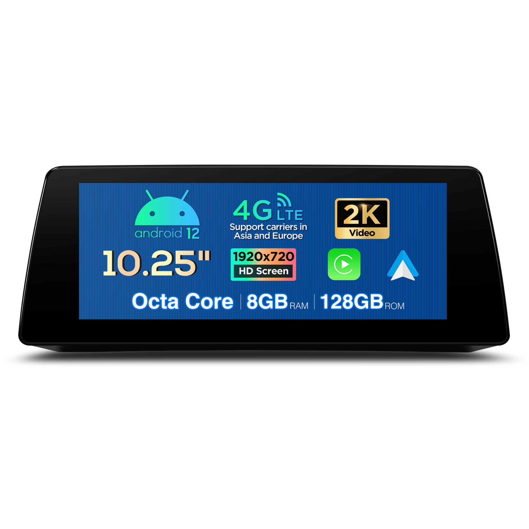 10.2inch Android 12 HD IPS Display for 2004-2011 E6X 5/6 Series CCC CIC iDrive, Wireless Apple CarPlay & Android Auto